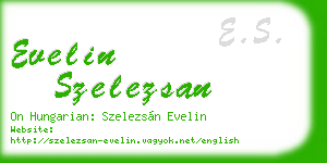 evelin szelezsan business card